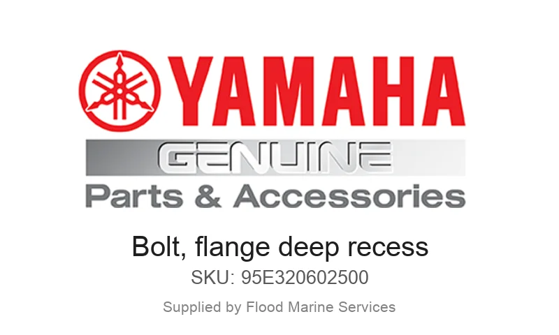 Bolt, flange deep recess