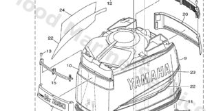 Genuine Yamaha Top cowling Assembly