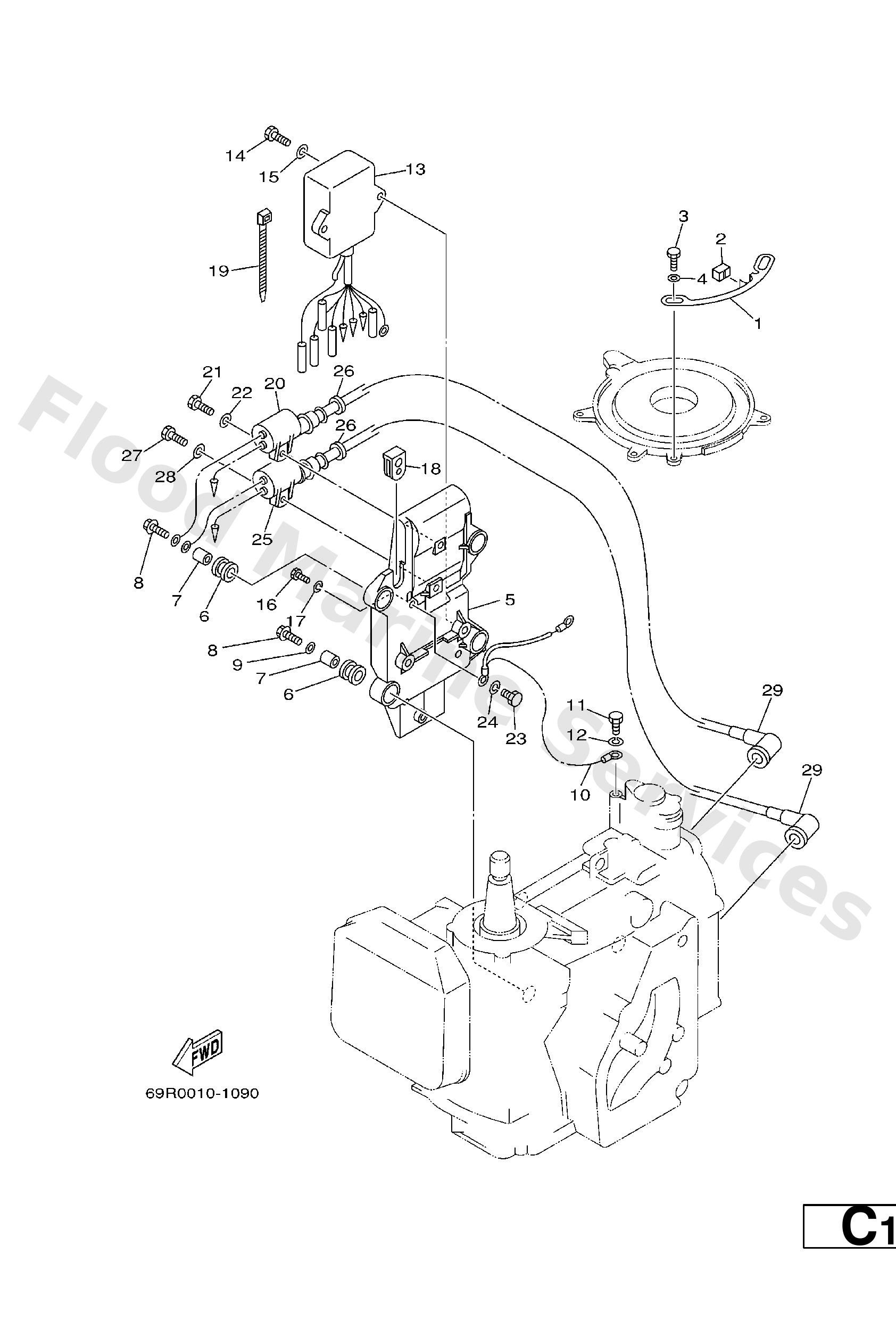 Yamaha 61N855401300 C.d.i. unit assy