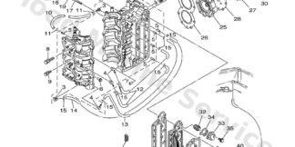 Genuine Yamaha 62F15100121S - Crankcase assy - Supplied by Flood Marine