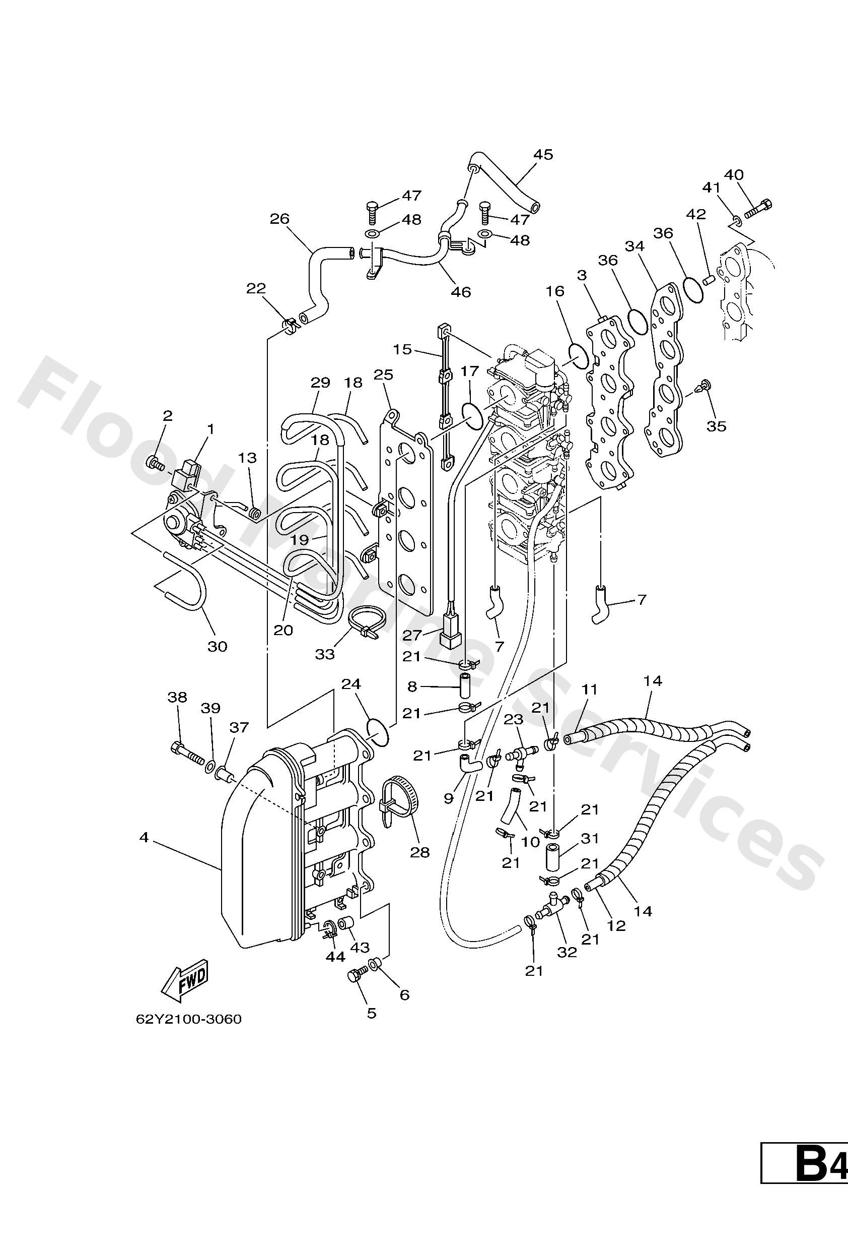 Yamaha 62Y144400000 Silencer assy, intake