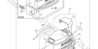 Genuine Yamaha Top cowling Assembly