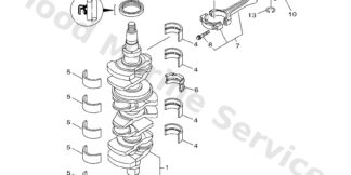Genuine Yamaha Plane bearing, crankshaft 2