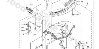 Genuine Yamaha Top cowling w/o graphics