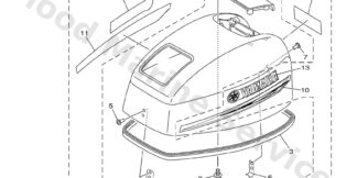 Genuine Yamaha Top cowling Assembly