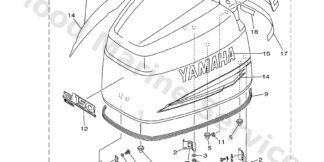 Genuine Yamaha Top cowling Assembly