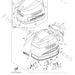 Genuine Yamaha 64E42610T04D - Top cowling assy - Supplied by Flood Marine
