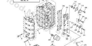 Genuine Yamaha 64J15100009S - Crankcase assy - Supplied by Flood Marine
