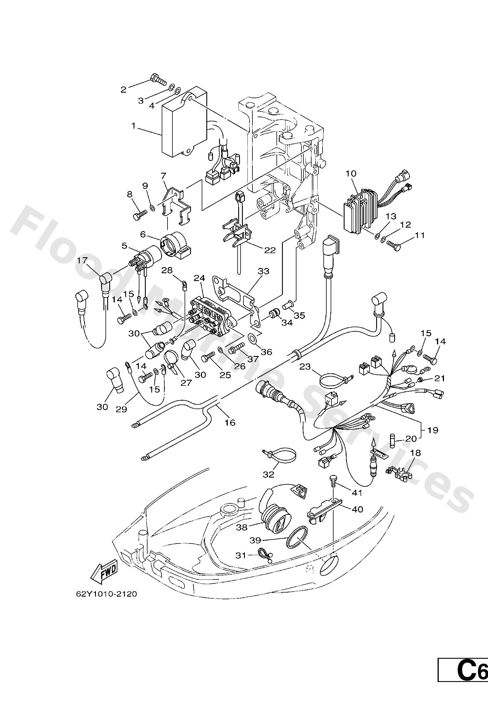 Yamaha 64J855400100 C.d.i. unit assy