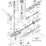 Genuine Yamaha 65K45300218D - Lower unit assy - Supplied by Flood Marine