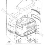 Genuine Yamaha 65L42610404D - Top cowling assy - Supplied by Flood Marine