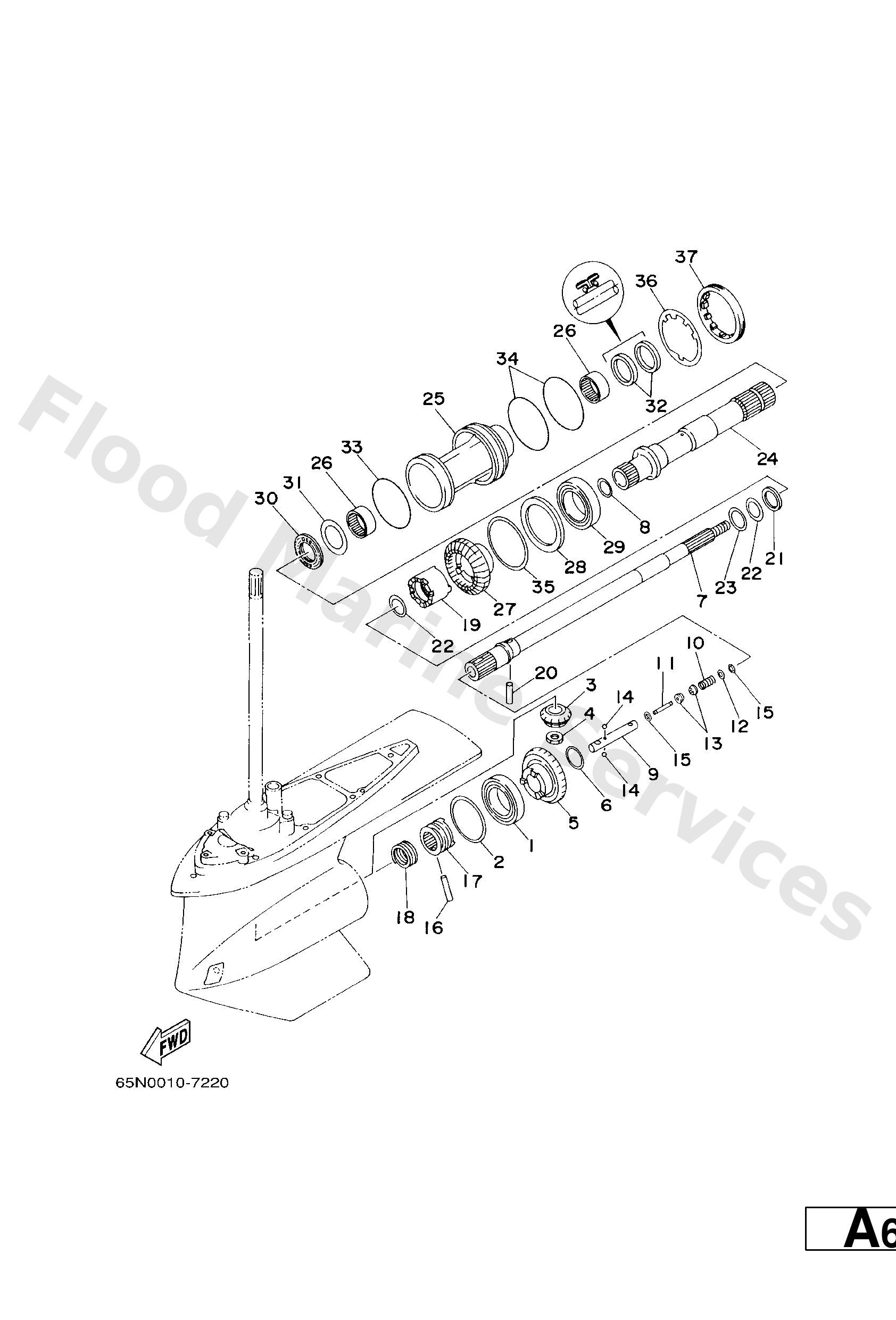 Yamaha 65N456310000 Clutch, dog