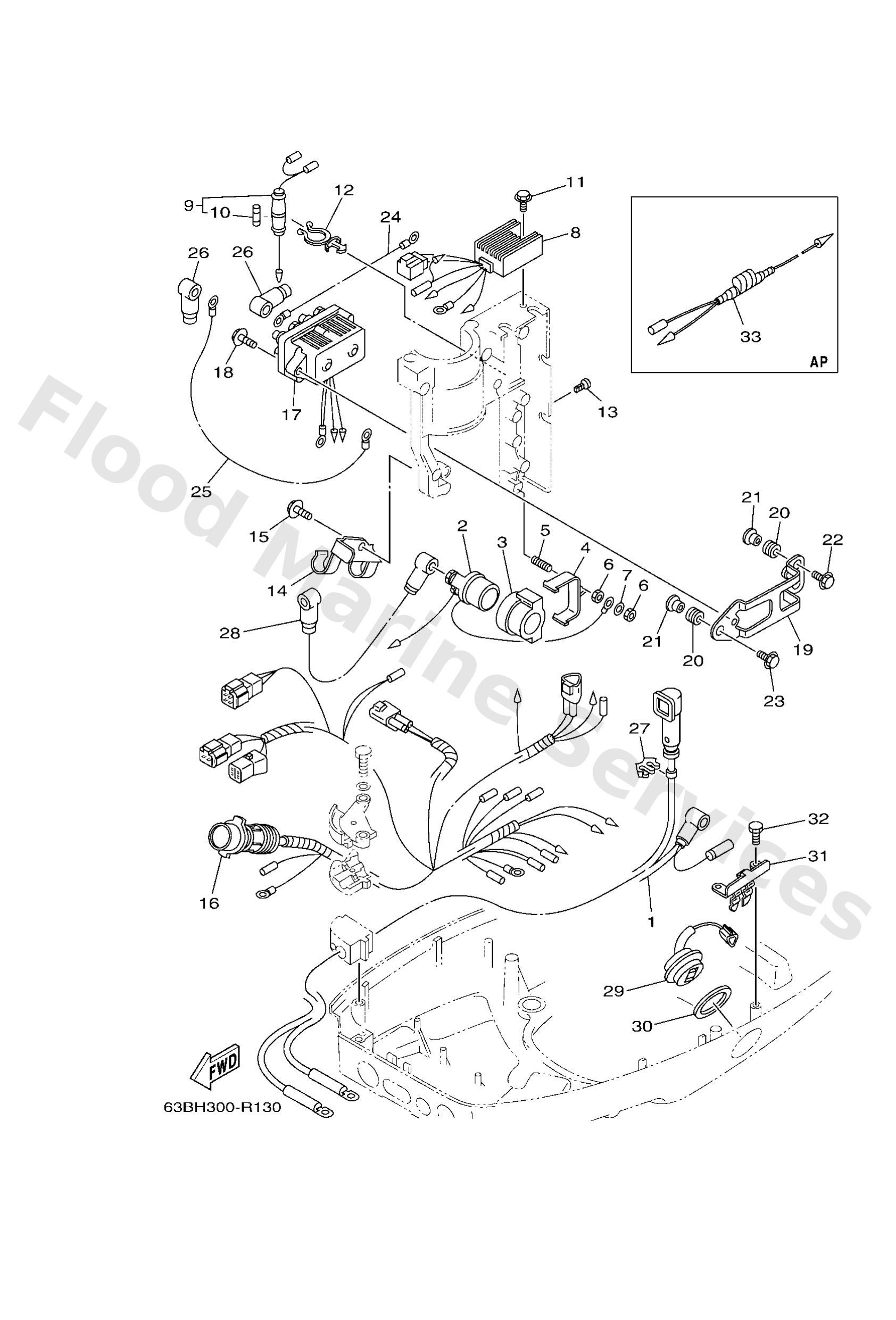 Yamaha 663821510100 Fuse