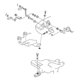 Yamaha 66M485010000 Remote cont. attachment assy.