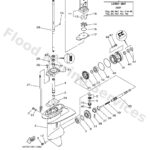 Genuine Yamaha 66R45300214D - Lower unit assy - Supplied by Flood Marine