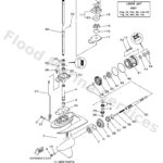 Genuine Yamaha 66R45300224D - Lower unit assy - Supplied by Flood Marine