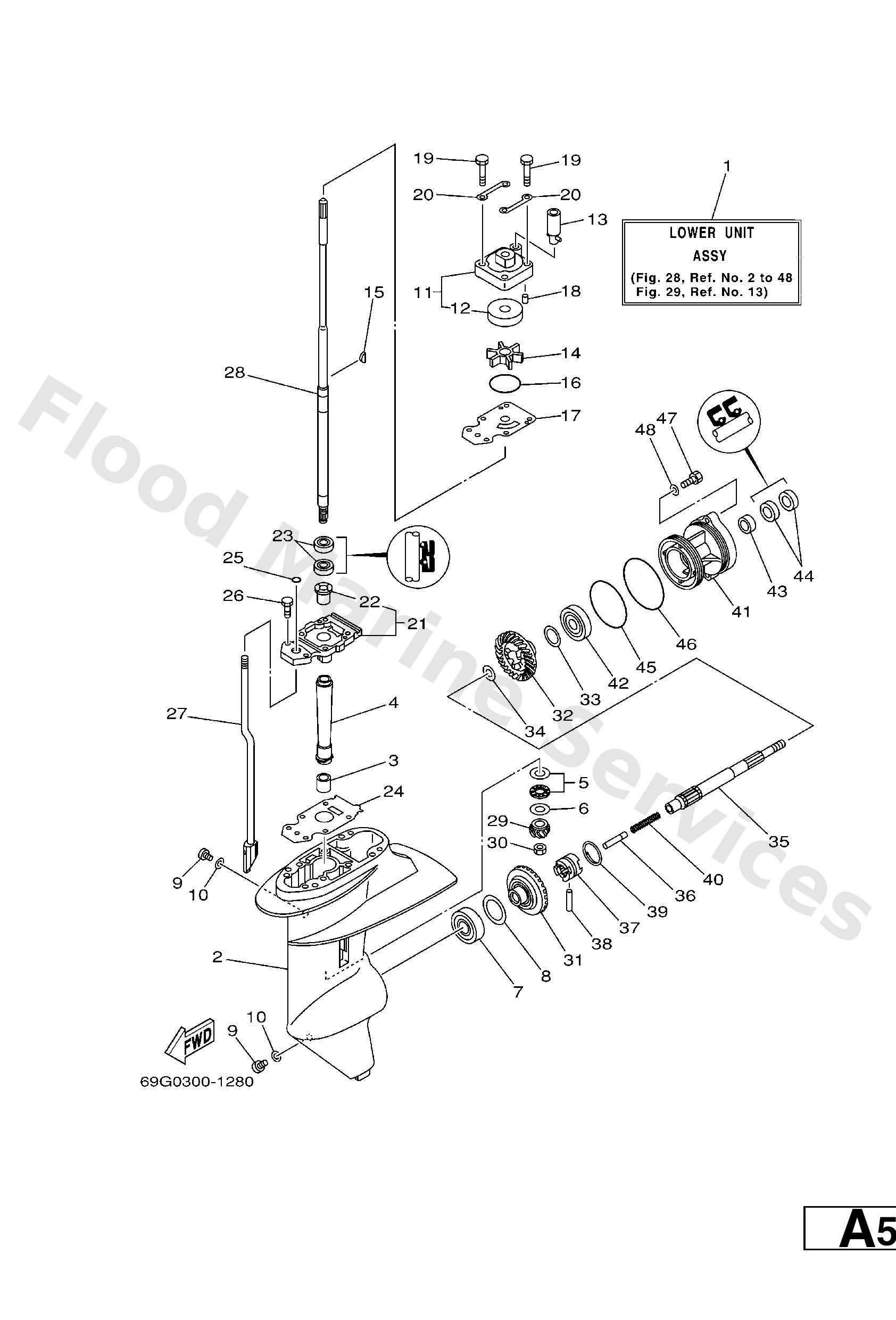 Yamaha 66R45311014D Casing, lower