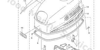 Genuine Yamaha Top cowling w/o graphics