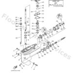 Genuine Yamaha 66T45300314D - Lower unit assy - Supplied by Flood Marine