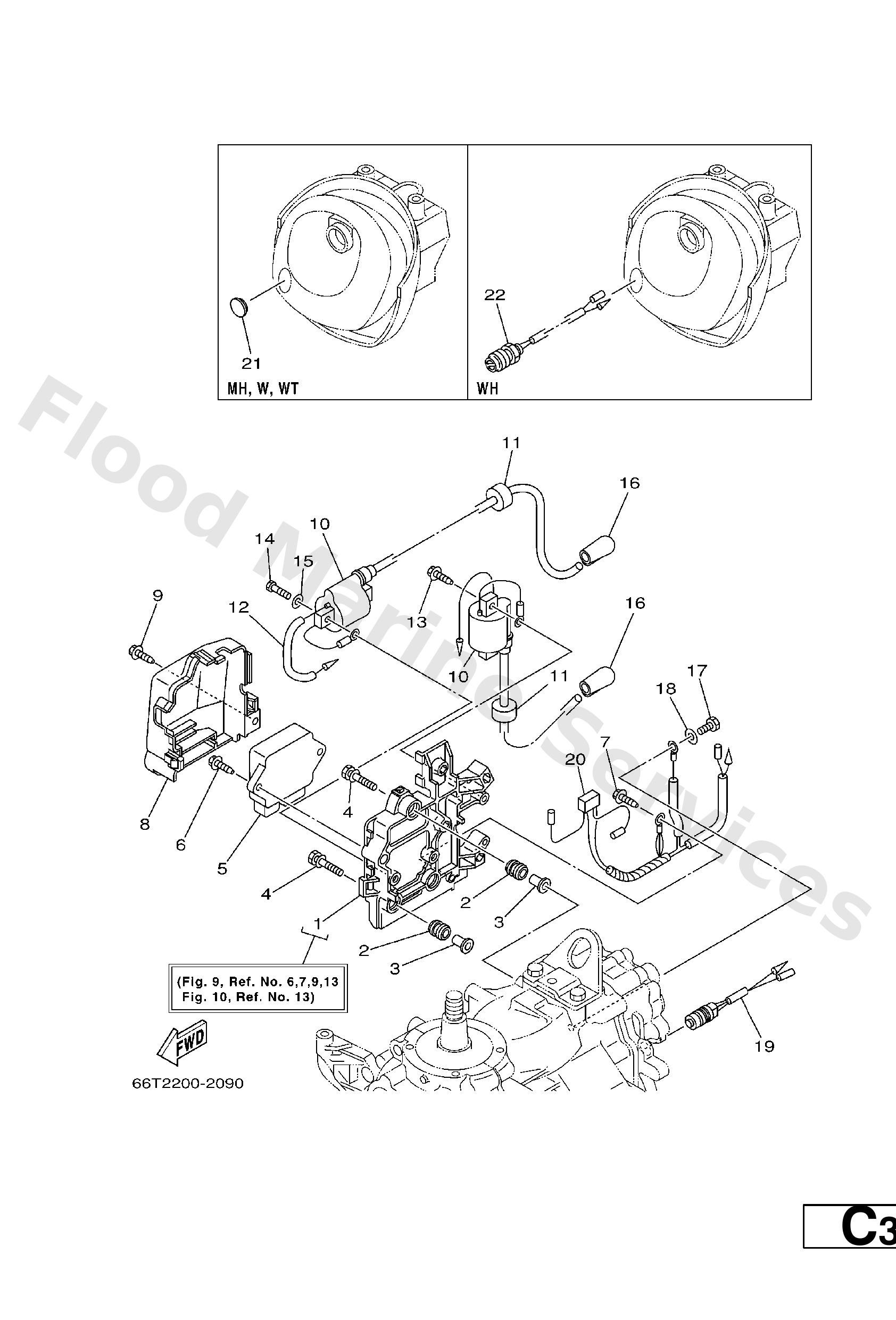Yamaha 66T855400000 C.d.i. unit assy