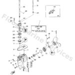 Genuine Yamaha 6A145300034D - Lower unit assy - Supplied by Flood Marine