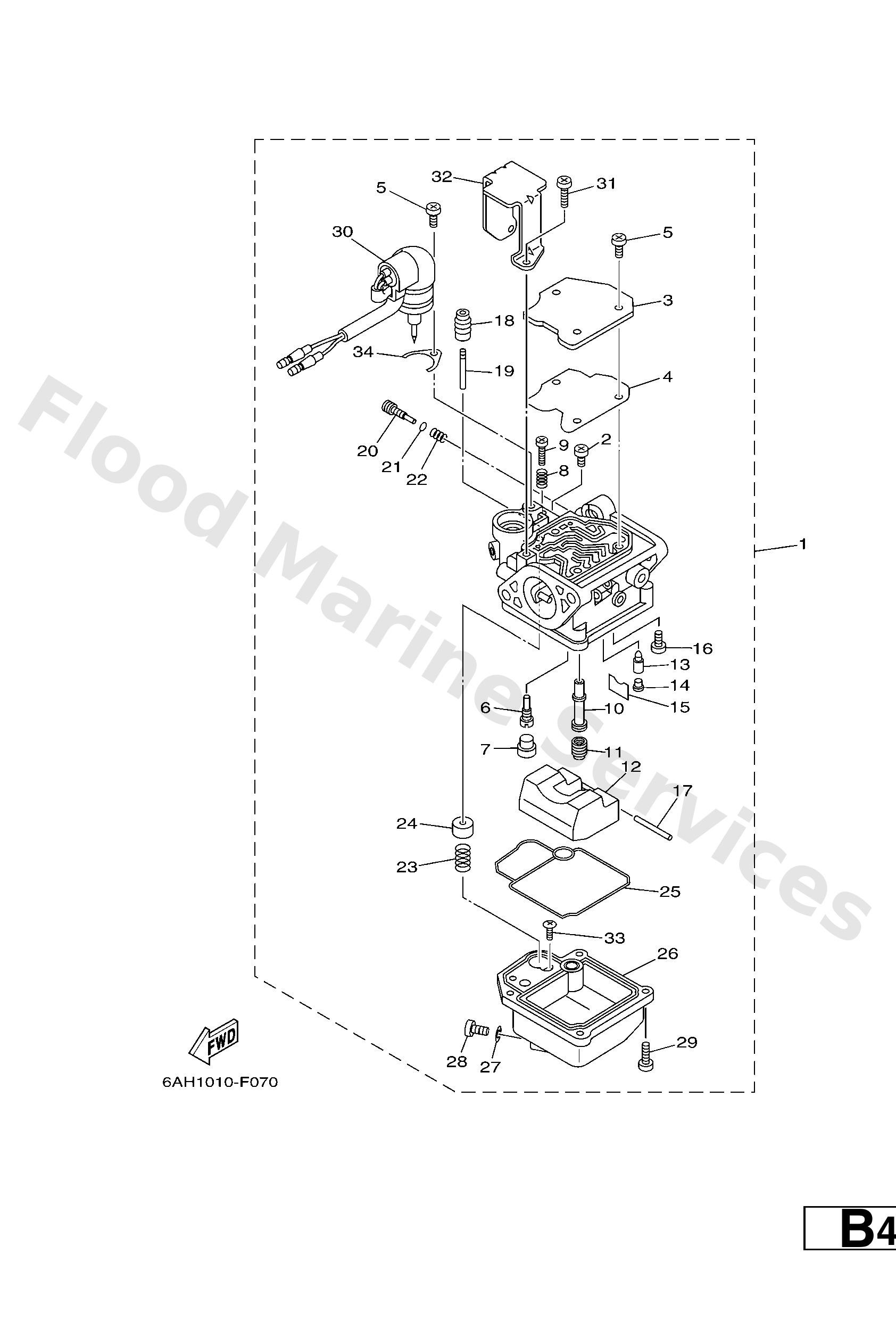 Yamaha 6AH149471000 Jet, needle