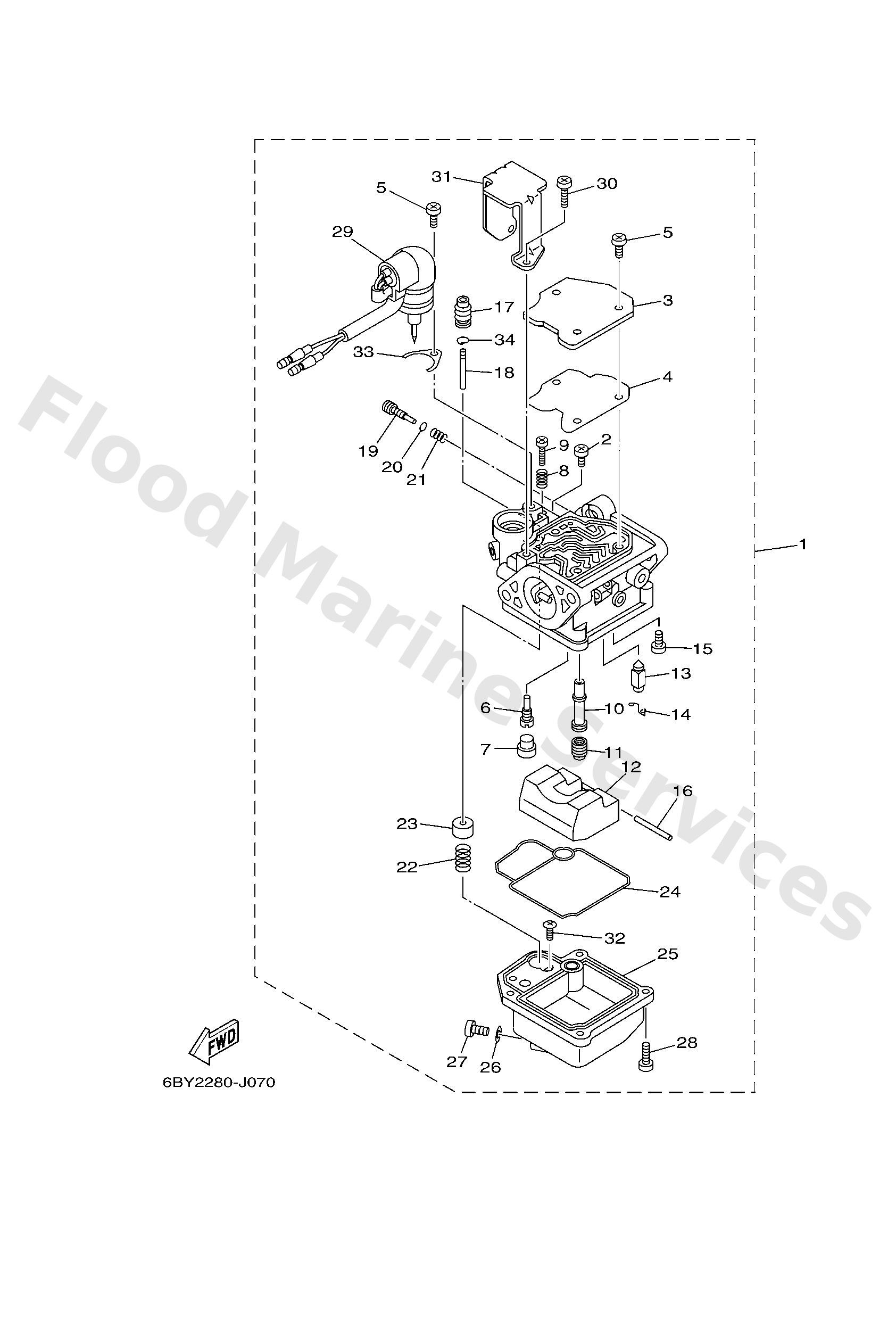 Yamaha 6AH149472000 Jet, needle