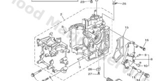 Genuine Yamaha 6AH151000000 - Crankcase assy - Supplied by Flood Marine