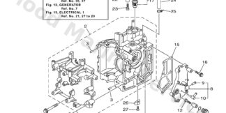 Genuine Yamaha 6AH151000100 - Crankcase assy - Supplied by Flood Marine