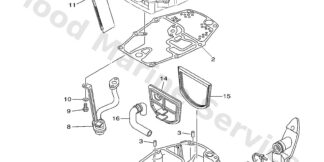 Genuine Yamaha 6AH451150000 - Gasket, upper casing - Supplied by Flood Marine