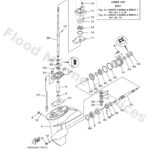 Genuine Yamaha 6AH45300028D - Lower unit assy - Supplied by Flood Marine