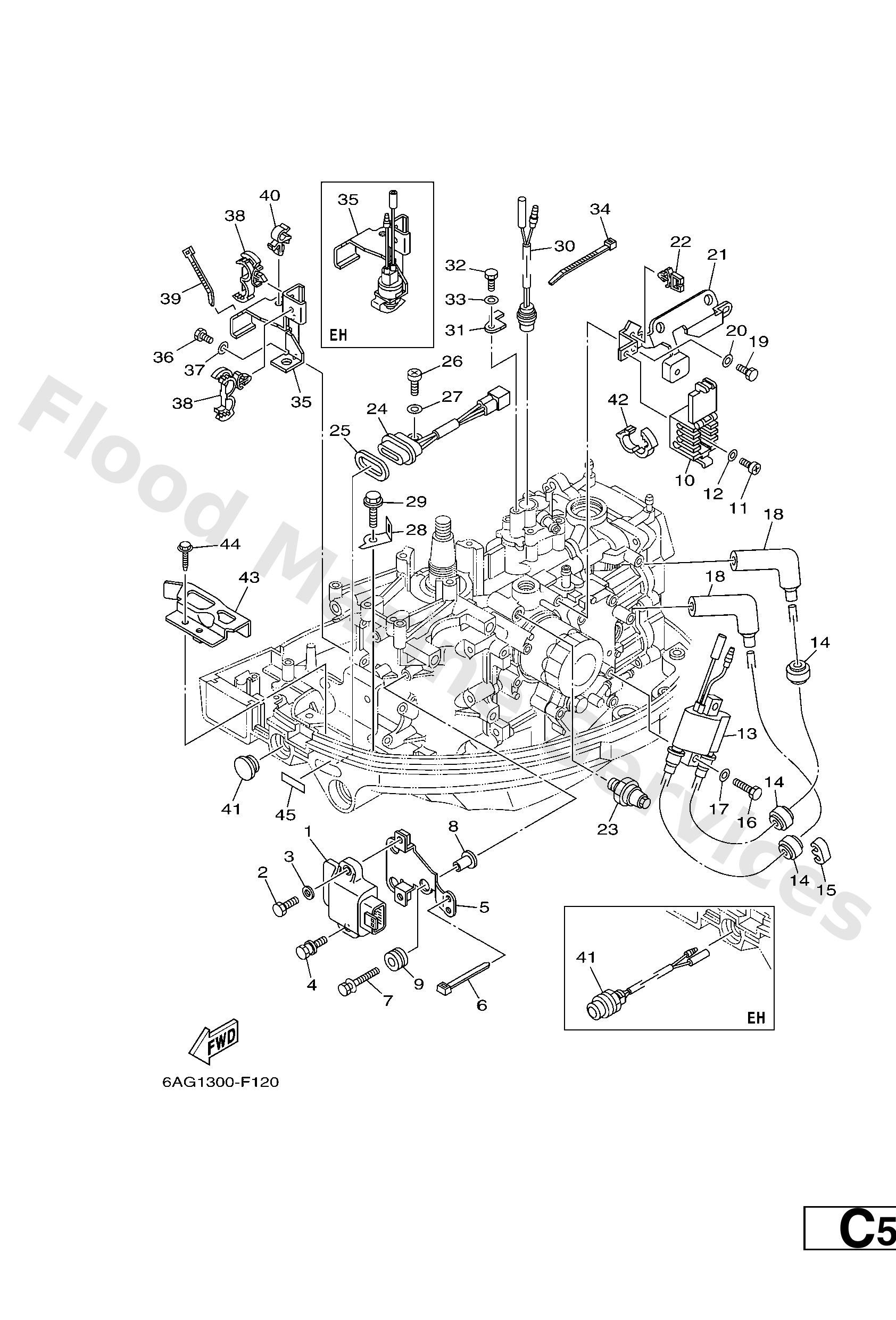 Yamaha 6AH855401000 C.d.i. unit assy
