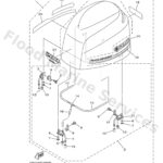Genuine Yamaha 6AL426102200 - Top cowling assy - Supplied by Flood Marine