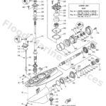 Genuine Yamaha 6AS45300008D - Lower unit assy - Supplied by Flood Marine