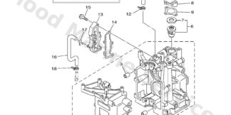 Genuine Yamaha 6AU151000000 - Crankcase assy - Supplied by Flood Marine