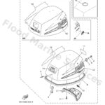 Genuine Yamaha 6AV42610304D - Top cowling assy - Supplied by Flood Marine