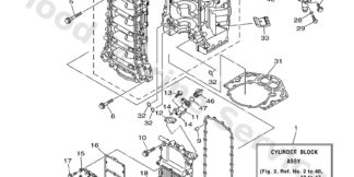 Genuine Yamaha 6AW15100019S - Crankcase assy - Supplied by Flood Marine