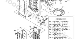 Genuine Yamaha 6AW151000400 - Crankcase assy - Supplied by Flood Marine