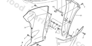 Genuine Yamaha Cover, upper casing