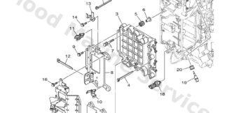 Genuine Yamaha 6AW8591A5100 - Engine control unit assy - Supplied by Flood Marine
