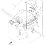 Genuine Yamaha 6B442610004D - Top cowling assy - Supplied by Flood Marine