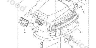 Genuine Yamaha Top cowling Assembly