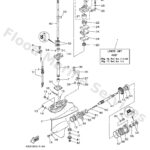 Genuine Yamaha 6B445300004D - Lower unit assy - Supplied by Flood Marine