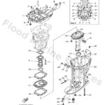 Genuine Yamaha 6BB451520100 - Cover, upper casing 2 - Supplied by Flood Marine