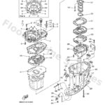 Genuine Yamaha 6BB45152018D - Cover, upper casing 2 - Supplied by Flood Marine