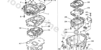 Genuine Yamaha Cover, upper casing 2
