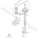 Genuine Yamaha 6BG133000100 - Oil pump assy - Supplied by Flood Marine
