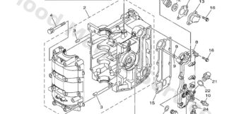 Genuine Yamaha 6BG15109011S - Crankcase assy - Supplied by Flood Marine