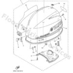 Genuine Yamaha 6BG426100400 - Top cowling assy - Supplied by Flood Marine