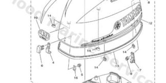 Genuine Yamaha Top cowling Assembly